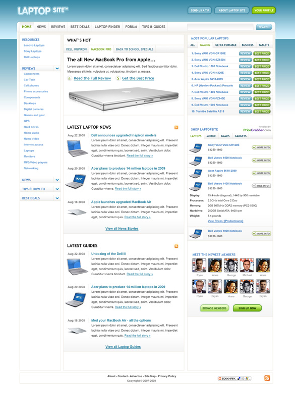 Laptop Site