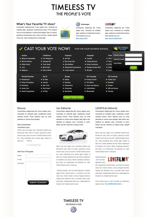 LOVEFiLM - VW Timeless TV